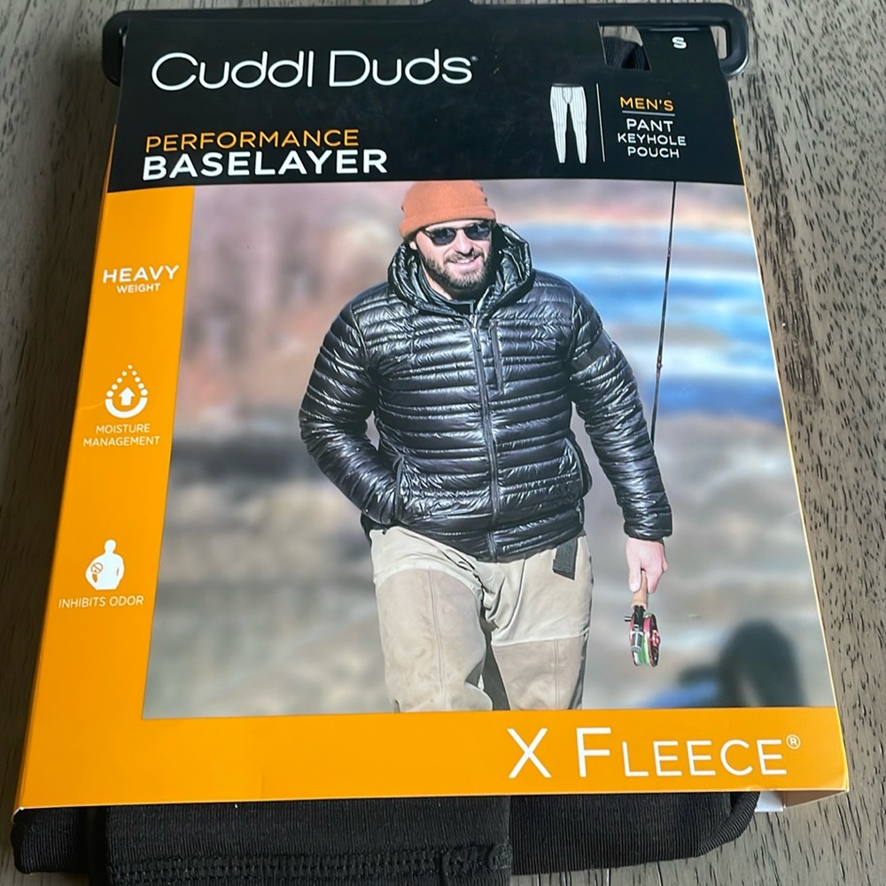 Men’s Cuddl Duds Performance Baselayer Pants - Black